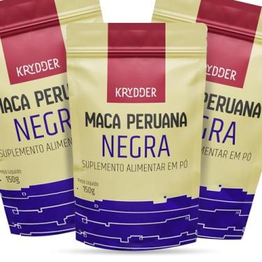 Imagem de 3 x Maca Peruana Negra Em Pó Premium - 150G Pura Energia Natural - Gelatinizada - Para Homens e Mulheres - Maca Peruana Importada - Pura Sem Aditivos - Krydder Superalimentos (3)