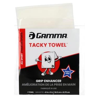 Imagem de GAMMA Toalha aderente para tênis, pickleball, padel – Potenciador de aderência para mãos suadas – melhora o controle de raquete e raquete – Fórmula antiderrapante de longa duração – Auxílio de