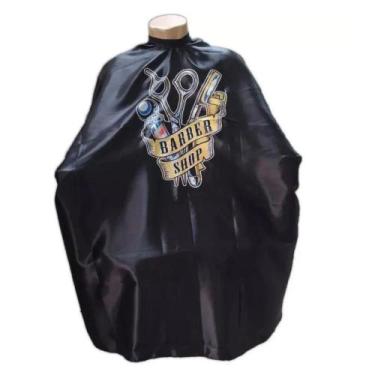 Imagem de Capa Profissional Para Barbeiro Cabeleireiro cetim Com Fecho De Zíper 