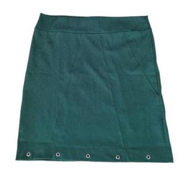 Imagem de Saia Feminina Bengaline Plus Size Verde Rodher-Feminino