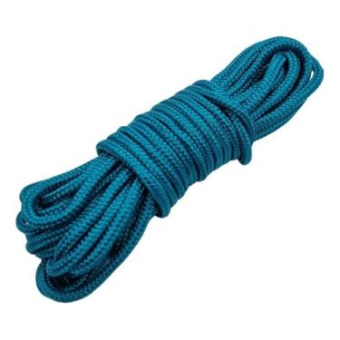 Imagem de Corda Náutica De Polipropileno 6mm Com 15 Metros (Azul Turquesa)