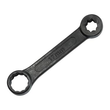 Imagem de Mqetly Kit de chave de soquete para suporte do motor, chave de aço para remoção de filtro, ferramenta manual para manutenção de carros, preta, para, Orifício de 1.7 Cm