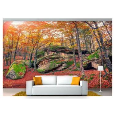 Imagem de Papel De Parede Floresta Natureza Árvores 3D 3M² Xna181 - Você Decpra