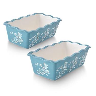 Imagem de Wisenvoy Forma de pão de cerâmica para pão, assadeiras de porcelana antiaderentes para assar pães