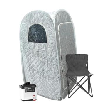 Imagem de Ｂｅｓｇａ Sauna a vapor dobrável Sauna Box portátil fácil de usar zíper duplo com gerador de vapor 9 configurações de temperatura para presente família