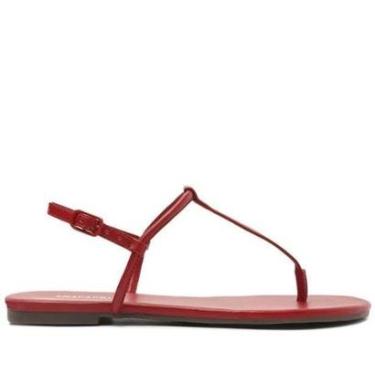 Imagem de Sandália Anacapri Rasteira Slim Vermelha-Feminino