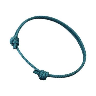 Imagem de Pulseira Unissex Ajustável De Corda Trançada 4 Estilos Étnicos Minimal