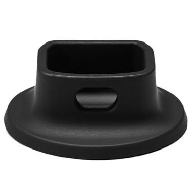 Imagem de Maxmoral Suporte de mesa antiderrapante de silicone preto de 5 cm de diâmetro inferior com porta de carregamento portátil compatível com câmera Gimbal Osmo Pocket 3