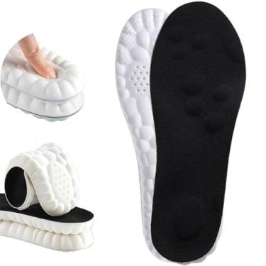 Imagem de Palmilhas Steppers para homens e mulheres, Footstr 4D Palmilhas respiráveis de espuma de memória de massagem na nuvem, suporte de arco e conforto acolchoado, alívio da dor nos pés, serve para todos os