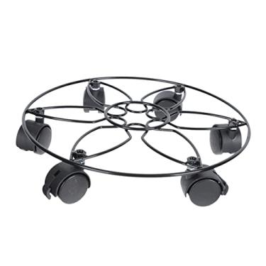 Imagem de YYBOES 1 peça suporte móvel para vaso de flores, bandeja com rodas, suporte de vaso com rodas, suporte de vaso com rodízios, bandeja de vaso de plantas, vaso de flores