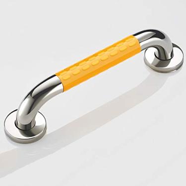 Imagem de uhyOHF Barra de apoio de segurança para banheiro, barras de apoio de segurança de aço inoxidável de 50 cm - barra de apoio de parede para deficientes - trilho antiderrapante para banheiro interio