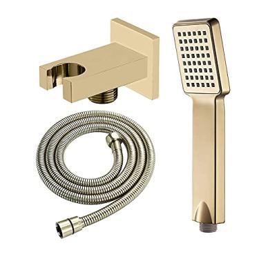 Imagem de Banheiro, vaso sanitário, chuveiro de mão conjunto de cabeça de chuveiro de mão abs chuveiro de mão chuveiro de chuva massagem spa chuveiro de mão quadrado cabeça de chuveiro com mangueira de chuveiro