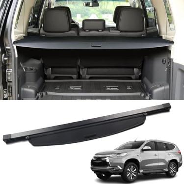 Imagem de VDLJA Prateleira retrátil para porta-malas traseiro para Mitsubishi Pajero Sport 2016-2019, capa de proteção de bagagem, prateleiras de bagagem, divisória de caixa traseira