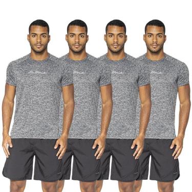 Imagem de Kit 4 Camisetas Dry Alpha Co Masculina-Masculino