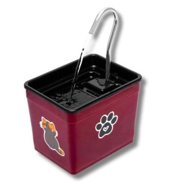 Imagem de Bebedouro Fonte de Água para Gatos 1,8L  Silencioso, Econômico e Ideal