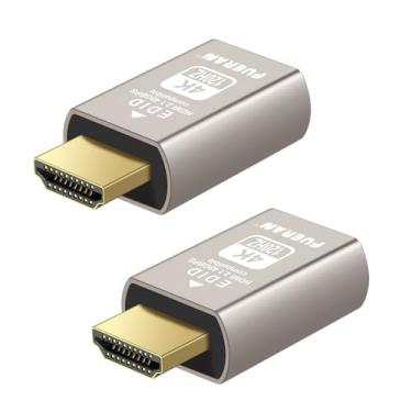 Imagem de Plugue fictício HDMI 2.1 4K 120Hz – Emulador de tela virtual de alta resolução para PC, fones de ouvido VR e adaptador de exibição fantasma sem cabeça EDID para mineração de criptomoedas (4K-120Hz-2P)