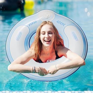 Imagem de Boias Infláveis para Piscina - Brinquedos de Água em Forma de Aro,Acessórios Aquáticos Flutuantes com Grande Capacidade para Festas ao Ar Livre Jardim Lago