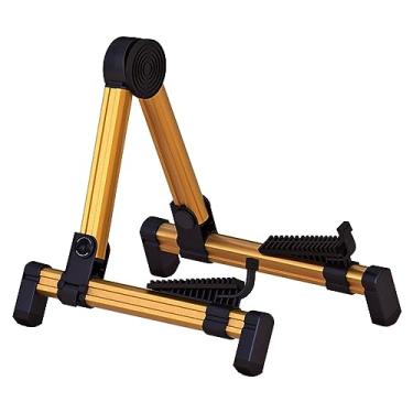 Imagem de Generic Suporte de Quadro de Guitarra, Rack de Quadro de Guitarra Resistente, Leve, Dobrável, ótima Proteção para Casa (Ouro)