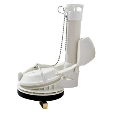 Imagem de Conjunto de válvula de descarga de vaso sanitário de 7,6 cm com flapper e corrente de contrapeso - compatível com banheiros Duravit ou Eljer Canterbury modelo de peça única, peça de reposição 495-5410