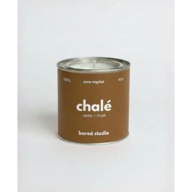 Imagem de Vela Aromática Chalé, Cedro e Musk, Cera Vegetal, Feita à Mão, Pavio de Algodão, Essência Premium