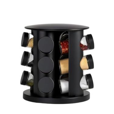 Imagem de Porta Tempero Condimentos Giratório Com 12 Potes De Vidro(ESGOTADO)