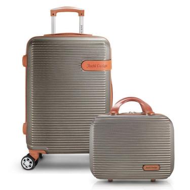 Imagem de Conjunto De Mala E Frasqueira Premium - Jacki Design Bronze