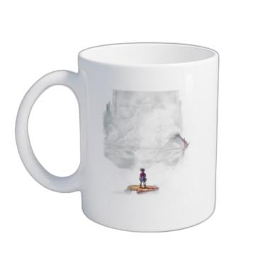 Imagem de Caneca Xícara de Café Porcelana 300ml Estilo Anime Pôr do Sol