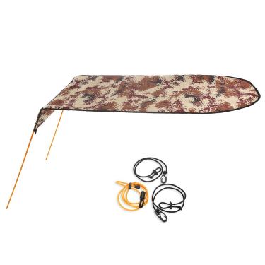 Imagem de Toldo para Uma Pessoa Oxford Cloth à Prova d Água Proteção Contra Queimaduras Solares Abrigo com Vara de Aviação Corda Elástica Sacola Armazenamento