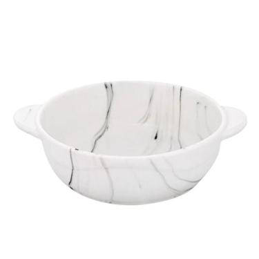 Imagem de Travessa De Porcelana Hauskraft Redonda Marmore 350ml, COLORIDO