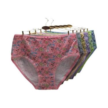 Imagem de Calcinhas De Algodão plus Size Para Mulheres, Estampa Sexy, Cintura Mé