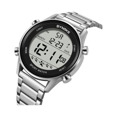 Imagem de Relógio Esportivo Digital Masculino À Prova D'Água Com Pulseira De Aço