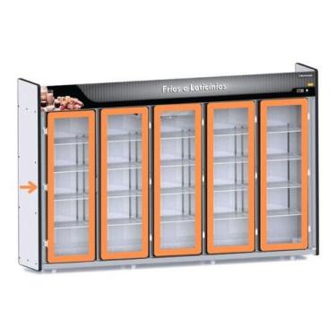 Imagem de Kit 5 Borrachas Geladeira Expositor Frilux 5 Portas 51x145cm - ILPEA, 