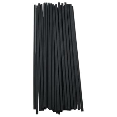 Imagem de BLLNDX 40 peças de hastes de solda de plástico PP de 9,8 polegadas ferramenta de pistola de ar quente de polipropileno para reparo de para-choques automotivos para-lamas preto