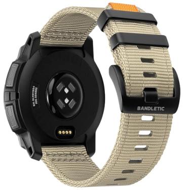 Imagem de Bandletic Pulseira de relógio Garmin Instinct - Pulseira de relógio de liberação rápida de 22 mm, pulseira esportiva de nylon resistente militar para Instinct 3/E de 45 mm/2/2 surf/tática/maré/esports
