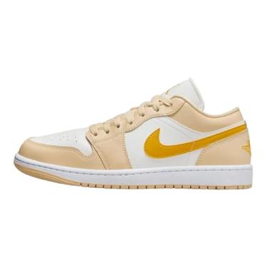 Imagem de Nike Tênis feminino Air Jordan 1 Low, Sail Yellow Chrome Pale Vanilla 170, 34