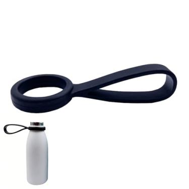 Imagem de Selxran 2 peças de alça de suporte de garrafa de água portátil macia flexível de silicone alça universal para copo de água com alça para atividades ao ar livre e estilos de vida ativos