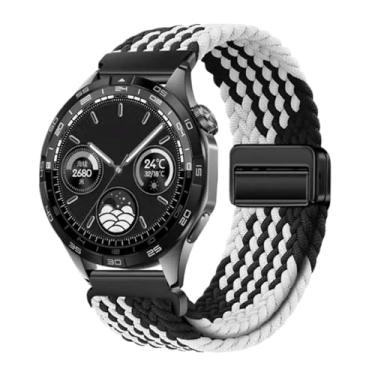 Imagem de HSPTR Pulseira respirável de nylon de 22 mm e 20 mm para Huawei Watch GT4/Pro 46 mm/GT3/GT2 2e para Samsung Watch 6/5/4/3/Gear S3, For other 22mm, Ágata