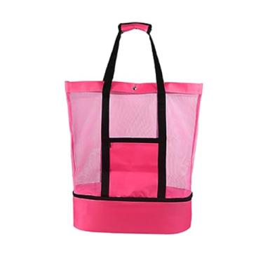 Imagem de Bolsa de Praia Malha Grande Térmica para Lanche Reutilizável Camping