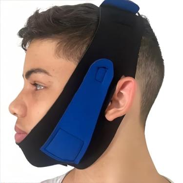 Imagem de Cinta Modeladora Modeladora Facial Afina Rosto e Reduz Papada (Preto)