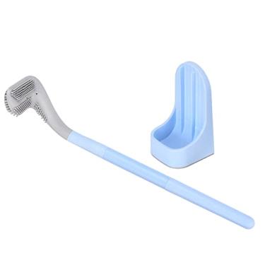 Imagem de Mingzhe Escova de Toalete de Golfe Com Alça Longa Escova Removível Perfeita para Banheiro Hotel (Azul)