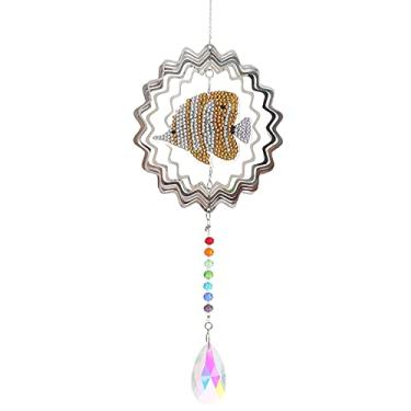 Imagem de Kit de Bordado com Diamantes Padrão Animal Campainha Vento DIY Fácil Terminar e Montar Decoração Suspensão para Casa