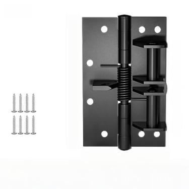 Imagem de Fechador de porta automático reforçado 3 em 1, dobradiças de mola invisíveis co