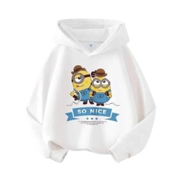 Imagem de Moletom Com Capuz Estampado Minions Despicable Me Para Meninos E Menin