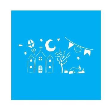 Imagem de Stencil Tamako São João - 30X30Cm - Ref D236