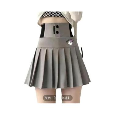 Imagem de Saia De Golfe Feminina De Cintura Alta Plissada De Secagem Rápida Anti