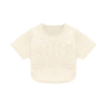 Imagem de Blusa Com Sobreposição Juvenil Feminina Minty Bege-Feminino