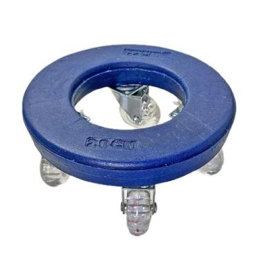 Imagem de Suporte Redondo 20cm Com Roda Para Vasos De Plantas E Flores - Alpe & 