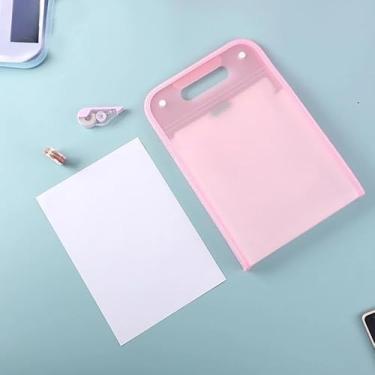 Imagem de Pasta Sanfonada A4 com 12 Divisórias e Prancheta para Documentos, Escritório e Estudo, Organização de Arquivos, Armazenamento Prático para Rotina Diária (Rosa)