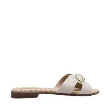 Imagem de Rasteira Beira Rio Feminina de Tiras com Detalhe Decorativo-Feminino