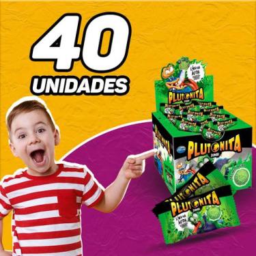 Imagem de Chiclete Plutonita Lingua Ácida Arcor Display C/40 Un.- 180g